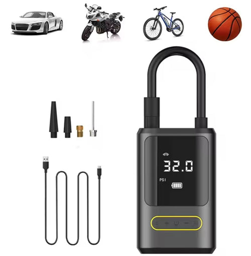 KerékMentő – Elektromos autó pumpa digitális kijelzővel