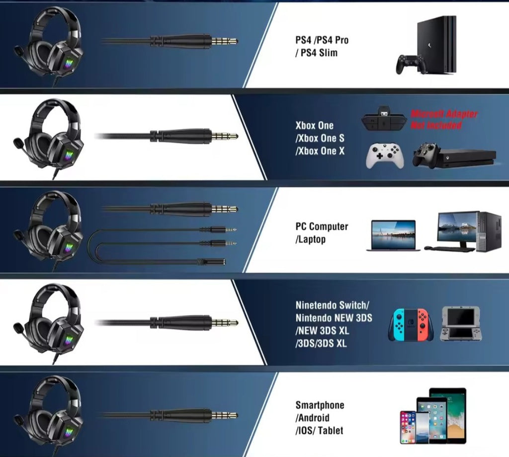 Obsidian gamer fejhallgató