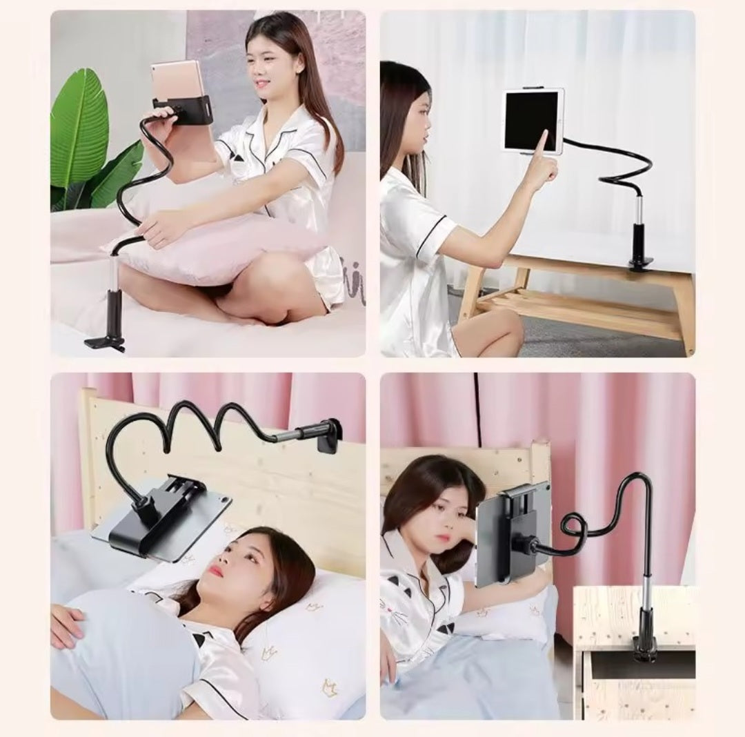 Ágyra szerelhető flexibilis tablet és telefon tartó