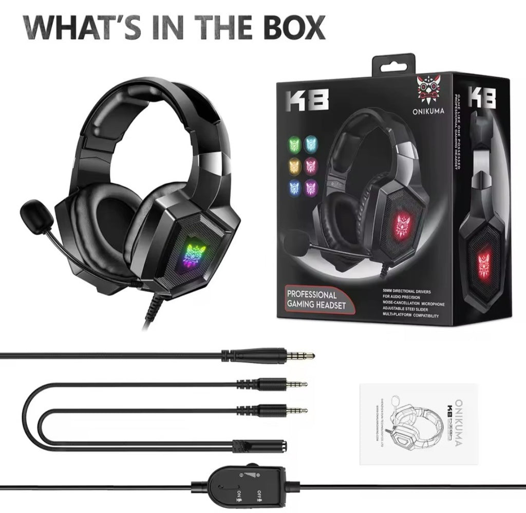 Obsidian gamer fejhallgató